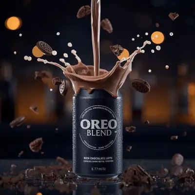 Oreo Blend Product Photography Prompt