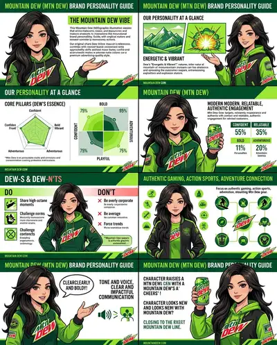 Mountain Dew Branded Infographic Redesign Prompt