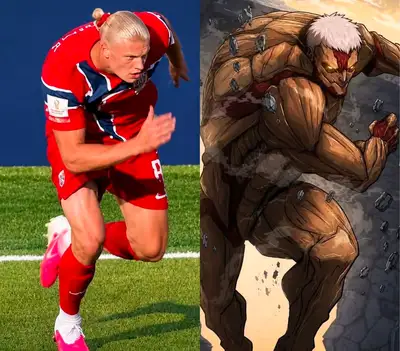 Anime Footballer vs Armored Titan Poster