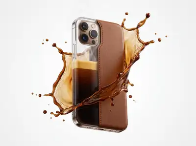 Luxury Smartphone Coffee Transformation Product Shoot