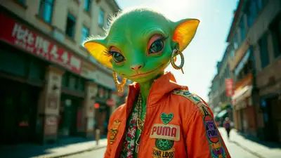 LomoChrome Green Alien Street-Style Photo