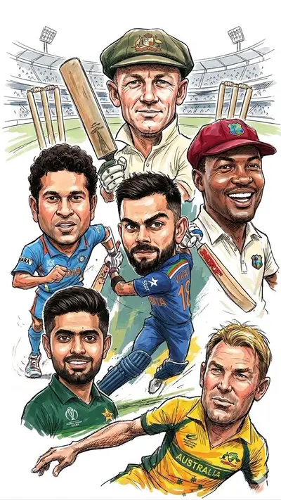 Legends and Icons Caricature Poster