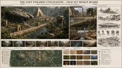 Civilisation Perdue des Pyramides dans la Forêt Pluviale Brumeuse