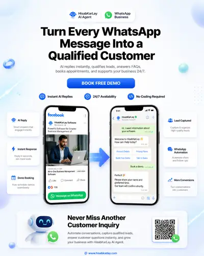 SaaS-Marketingposter für einen WhatsApp-KI-Agenten