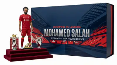 Ultra-Realistic Mohamed Salah Action Figure Box Set