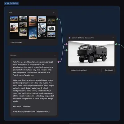 6x6 Rally Truck Concept Design Prompt