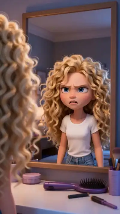 Pixar-style Hair Transformation Animated Short