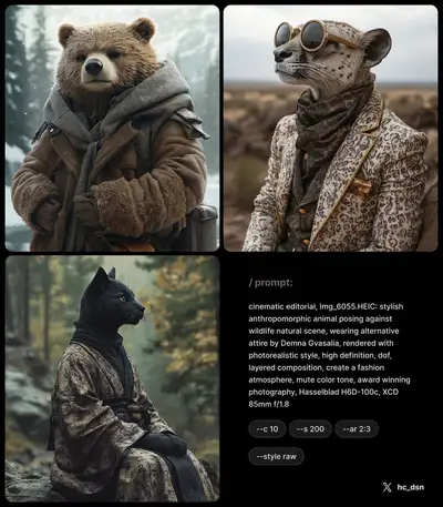 Anthropomorphic Fashion Editorial