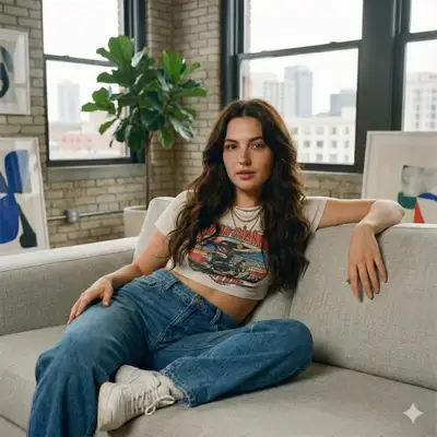 Relaxed Lifestyle Portrait in an Urban Loft