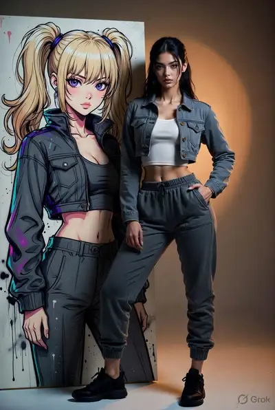 Anime Graffiti Portrait Studio Shot