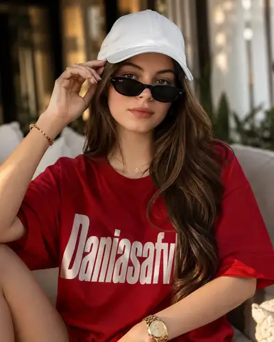 Fashion Magazine Portrait with Branded Tee