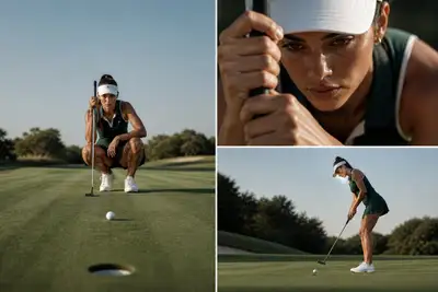 Luxury Golf Editorial Collage