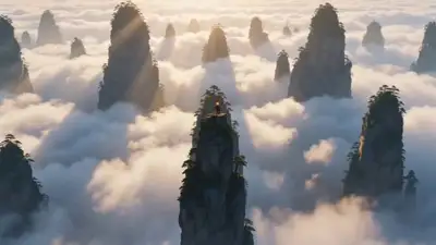 Prompt vidéo de samouraï avec orbite en parallaxe et révélation d'épée