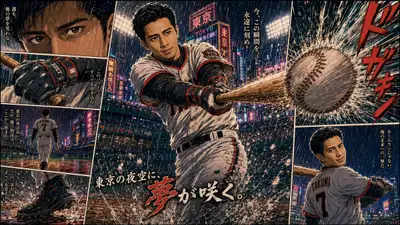 1990s Anime Baseball Storyboard