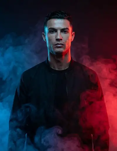 Cinematic Split-Tone Studio Portrait