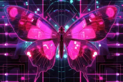 Retro-Futurist Flux Art Prompt