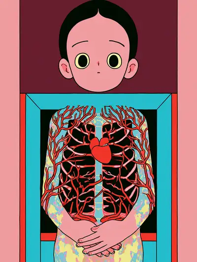 Surreal X-Ray Anatomical Portrait