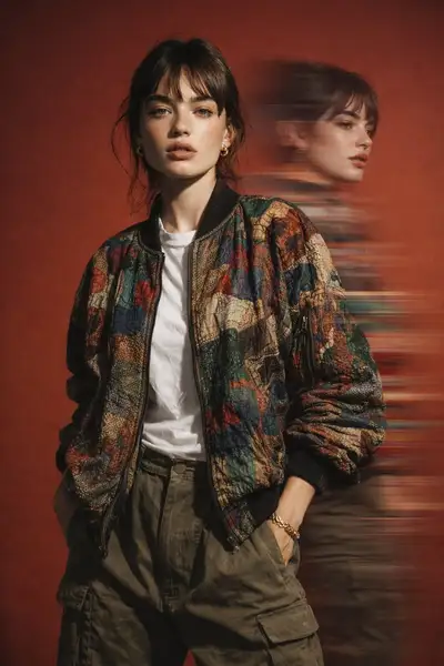 Cinematic Studio Portrait with Ghost Duplicate