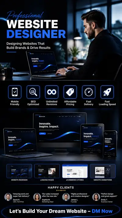 Website designer promo Instagram reel prompt