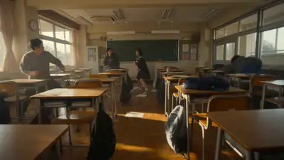 One-Shot Martial Arts Classroom Fight Scene