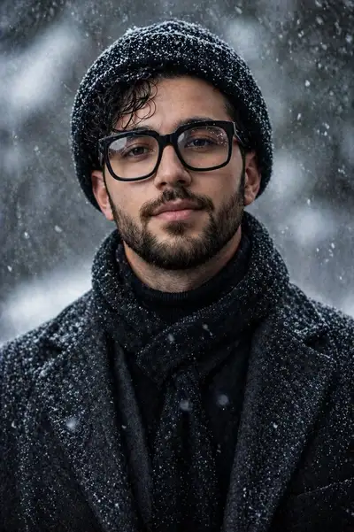 Cinematic Winter Portrait Prompt