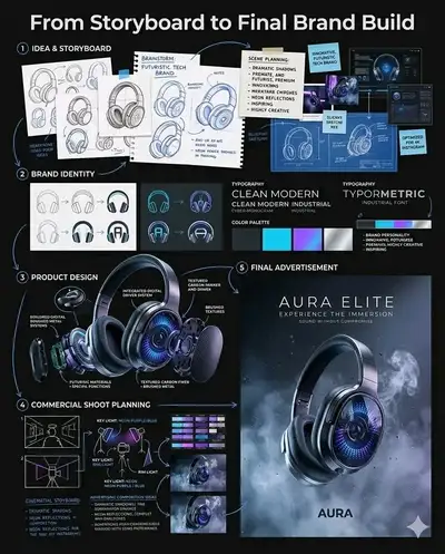 Aura Elite Brand Build Infographic