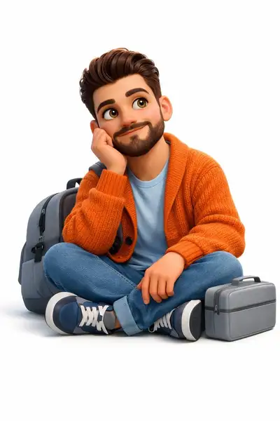 皮克斯风格3D年轻男性角色创作