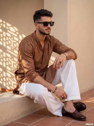 Ultra-Photorealistic Eid Fashion Editorial Portrait