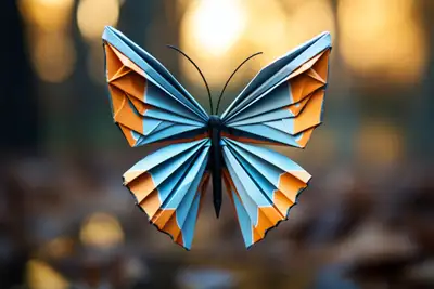 Quantum Origami Art Prompt Template