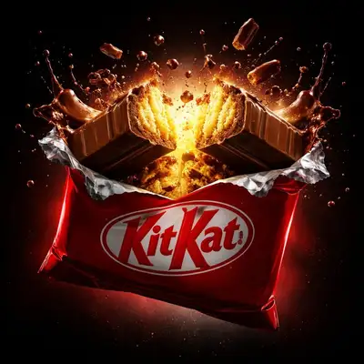 Anúncio de transformação explosiva de produto de marca de luxo