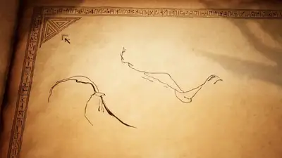Ink Dragon Bursting from Parchment