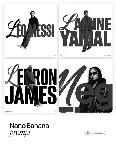 Monochrome streetwear poster with woven name typography