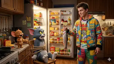 Ultra-Realistic Tom and Jerry Cinematic Scene