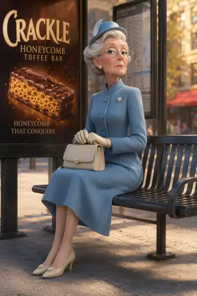 Pixar Elderly Character Prompt: Vivienne