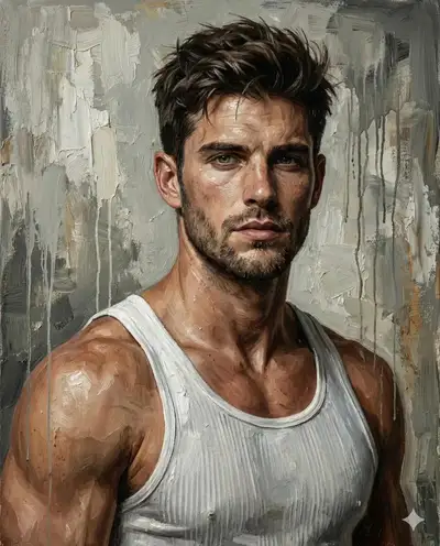 High-Contrast Oil Painting Portrait Prompt