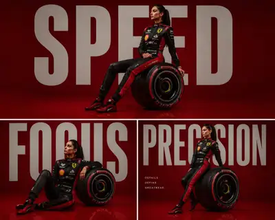 Luxury F1 Editorial Triptych Poster