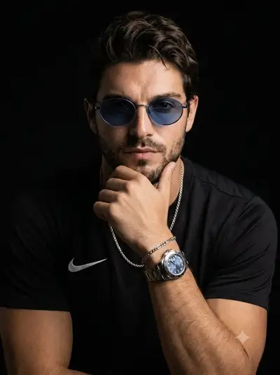 Cinematic Low-Key Studio Portrait