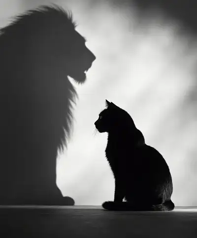 狮影向猫咆哮