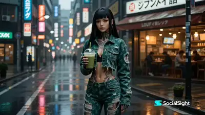 Cyberpunk Cyborg Woman Neon Tokyo Cinematic Animation