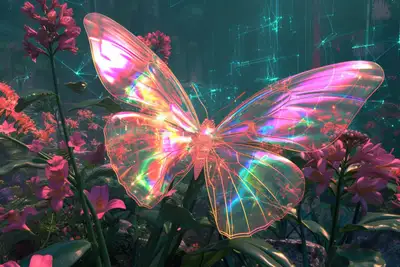 Cybernetic Wildlife Oasis Base Prompt