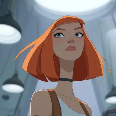 Leeloo Sci-Fi-Charakterbild-Prompt