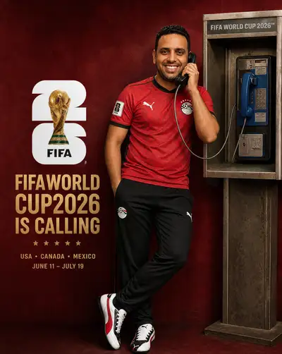 Egypt FIFA World Cup 2026 Payphone Campaign Poster