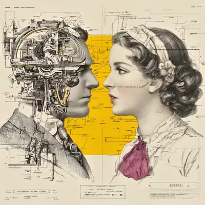 Comical Brain Comparison Schematic