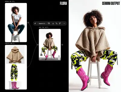 FLORA + Gemini Outfit Addition Workflow