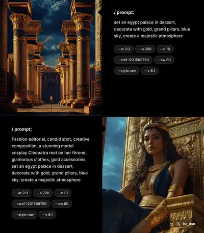 Opulent Egyptian Palace Scene