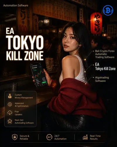 Crypto trading ad in Japanese izakaya bar setting