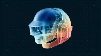 Frosted Glass X-Ray Blueprint Visualization Prompt