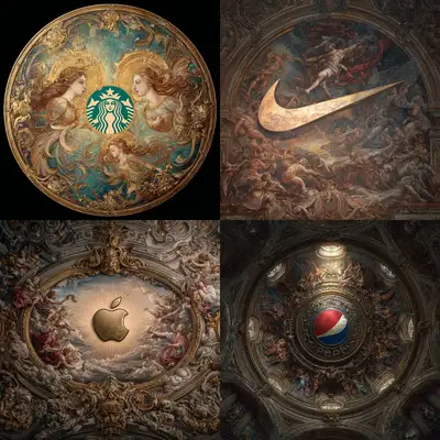 Renaissance Fresco Logo Reimagining