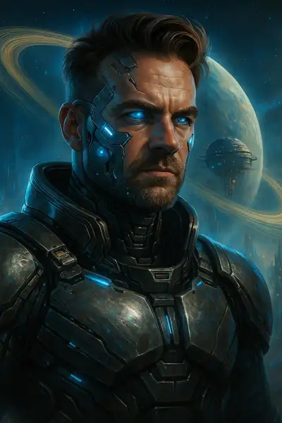 Sci-Fi Cyborg Self Portrait Prompt