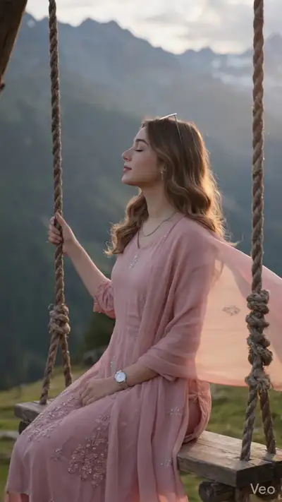 Cinematic Golden Hour Swing Scene